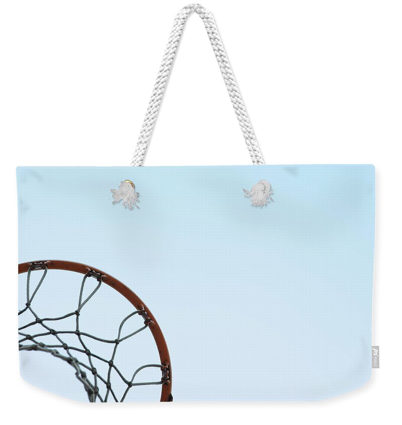 Slovenia Weekender Tote Bag featuring the photograph Basketball Basket by Tomaz Sedonja