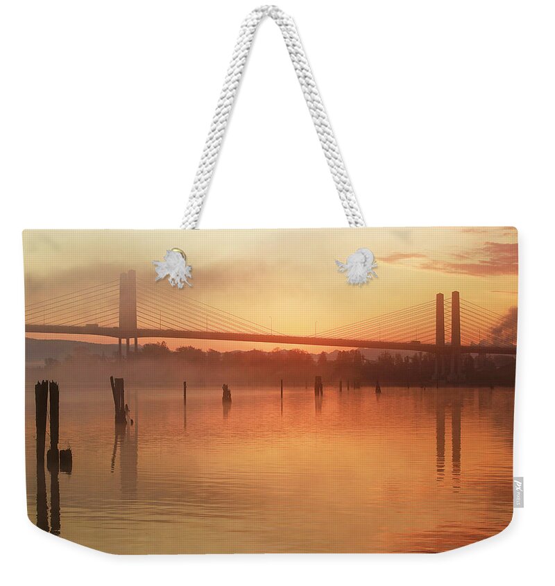 Tranquility Weekender Tote Bag featuring the photograph Bathed In Gold by Kevin Van Der Leek Photography