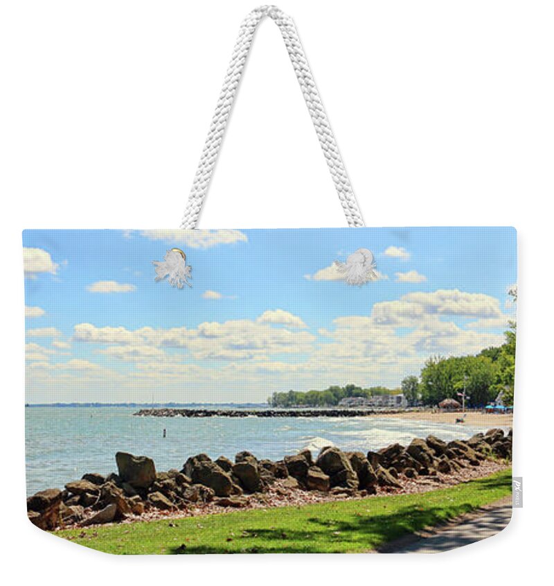 Bay Point Weekender Tote Bag featuring the photograph Bay Point and Cedar Point 2025 by Jack Schultz