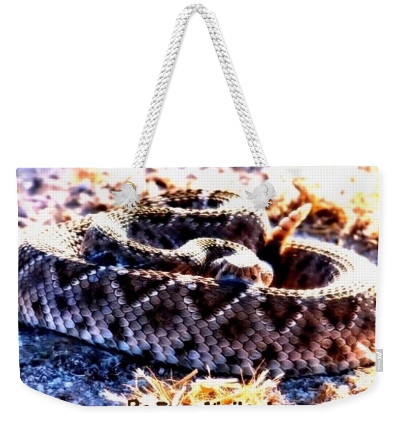 Adage Weekender Tote Bag featuring the photograph Be Ever Vigilant 2 by Judy Kennedy
