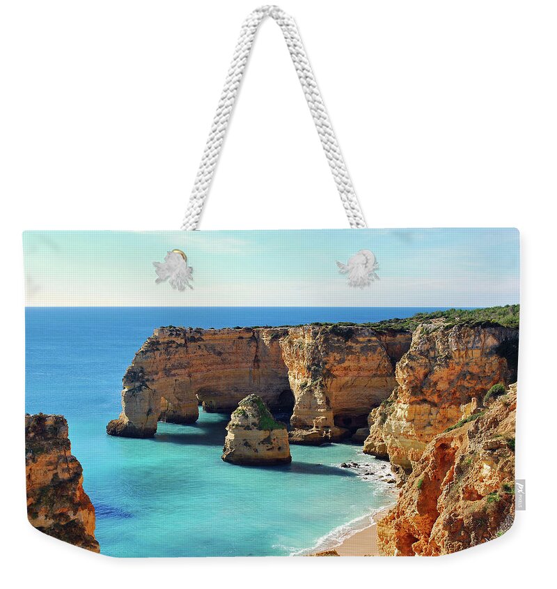 Algarve Weekender Tote Bag featuring the photograph Beach by José Luís Pulido
