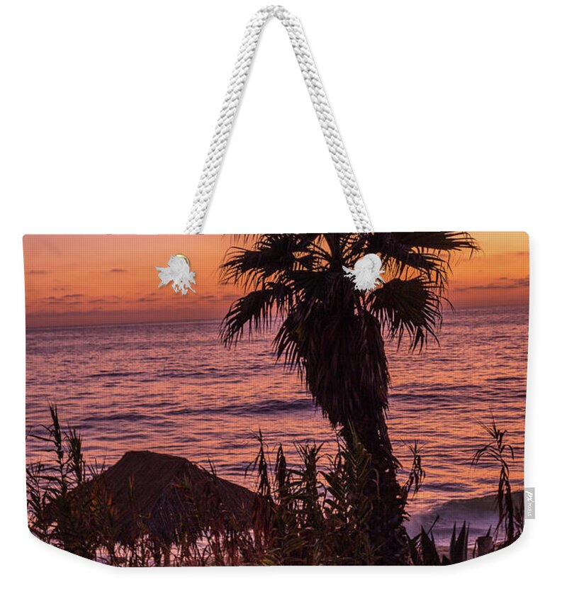 Beach Weekender Tote Bag featuring the photograph Beach Last Light by Aaron Burrows