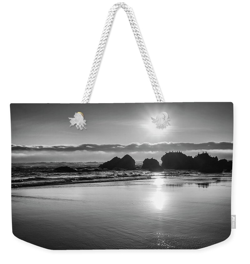 Beaches Weekender Tote Bag featuring the photograph Beach Reflections by Steven Clark