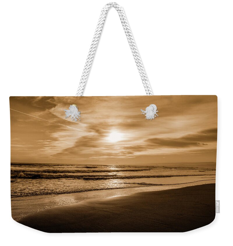 Beach Weekender Tote Bag featuring the photograph Beach Sunset 3 by Jason Hughes