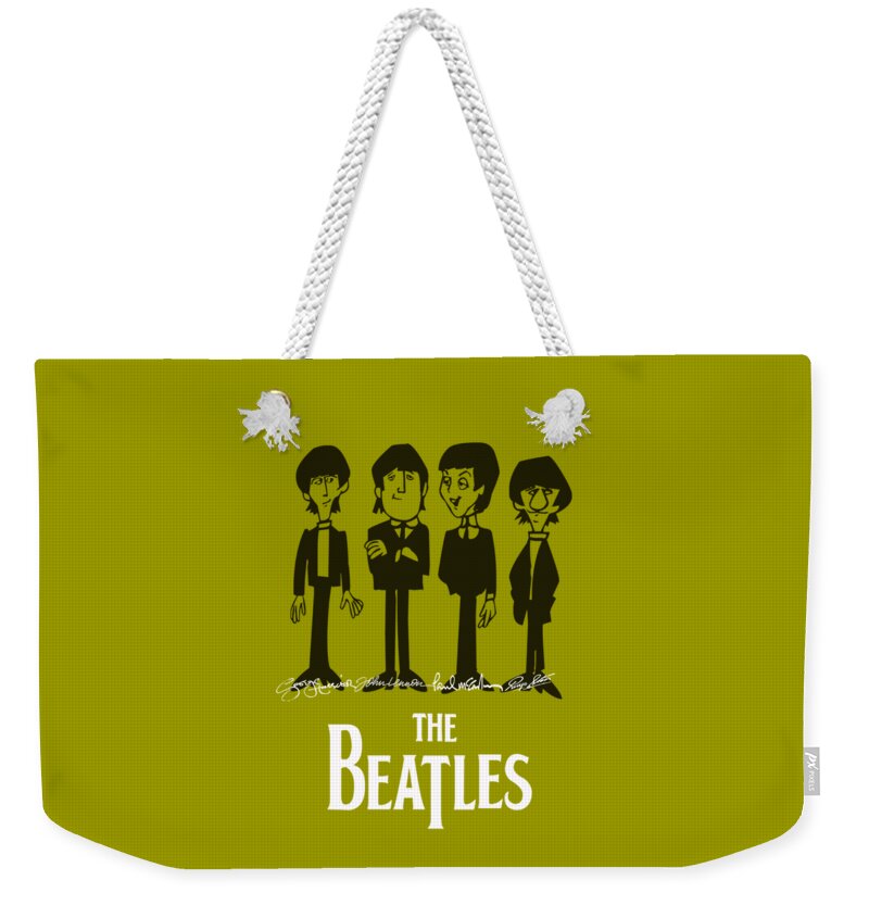 The Beatles Weekender Tote Bag featuring the mixed media Beatles by Marvin Blaine