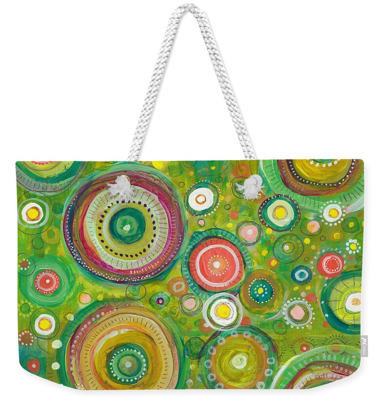 Beautiful Chaos Weekender Tote Bag featuring the painting Beautiful Chaos by Tanielle Childers