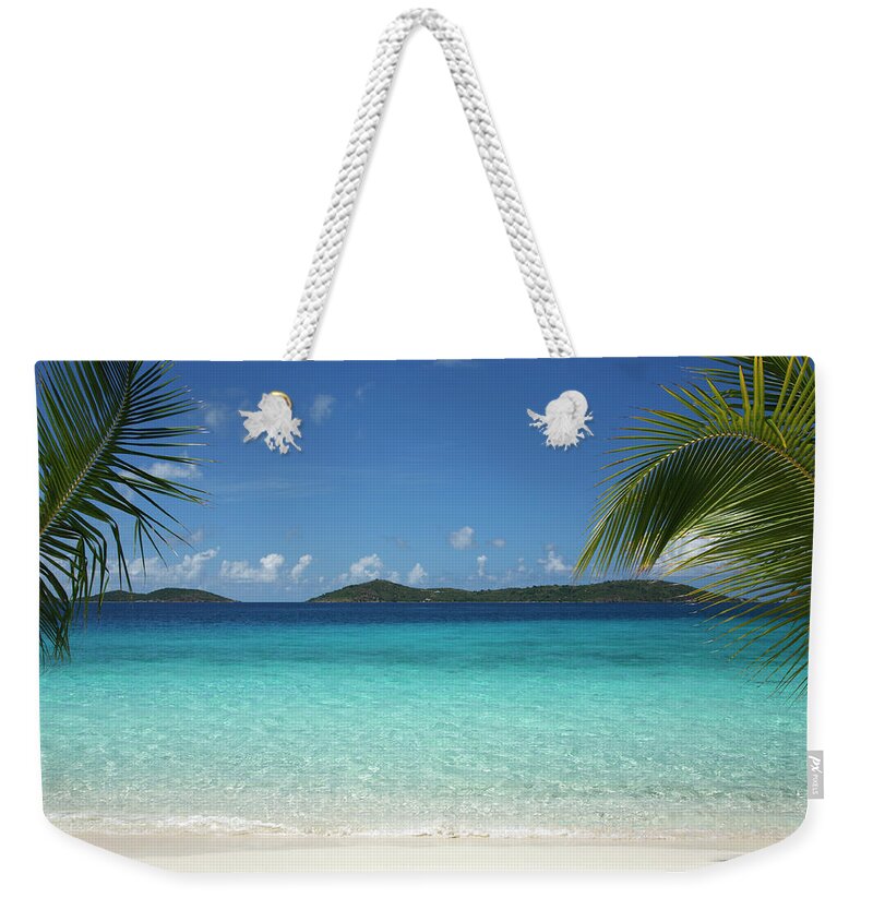 Scenics Weekender Tote Bag featuring the photograph Beautiful Tropical Scene At A Beach In by Cdwheatley