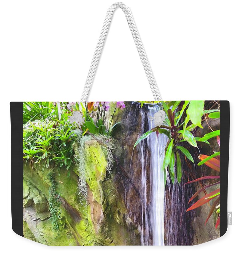 Waterfall Weekender Tote Bag featuring the photograph Beautiful Waterfall by Sipporah Art and Illustration