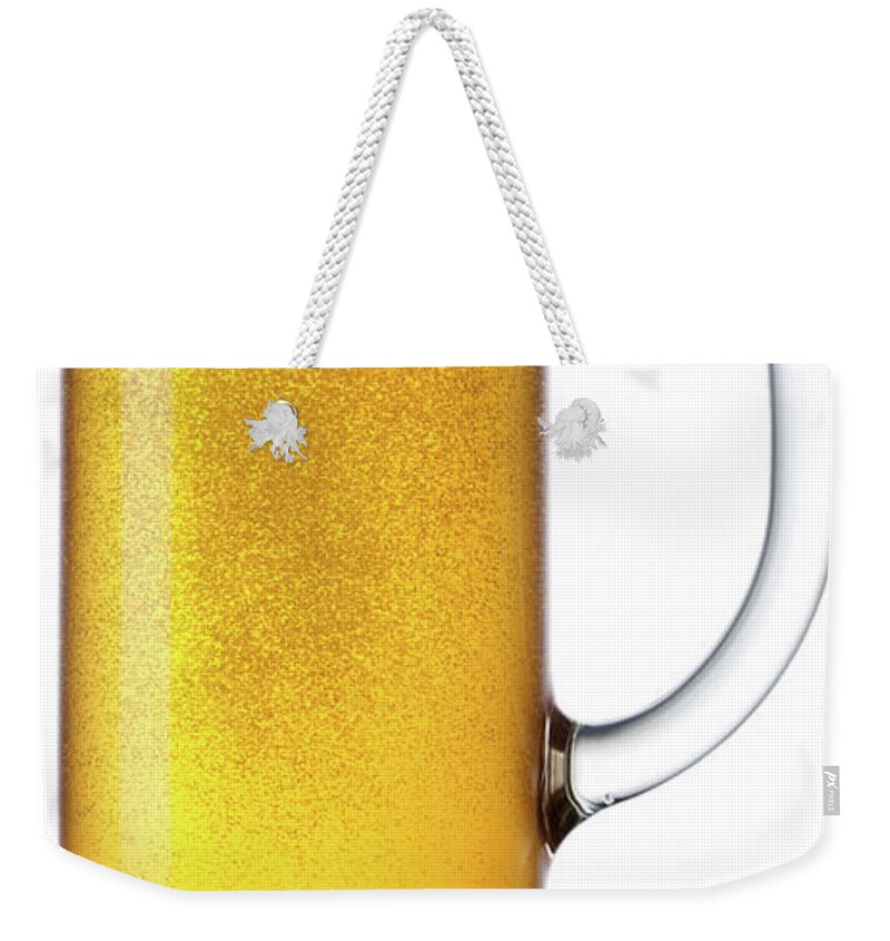 White Background Weekender Tote Bag featuring the photograph Beer Mug by Julichka