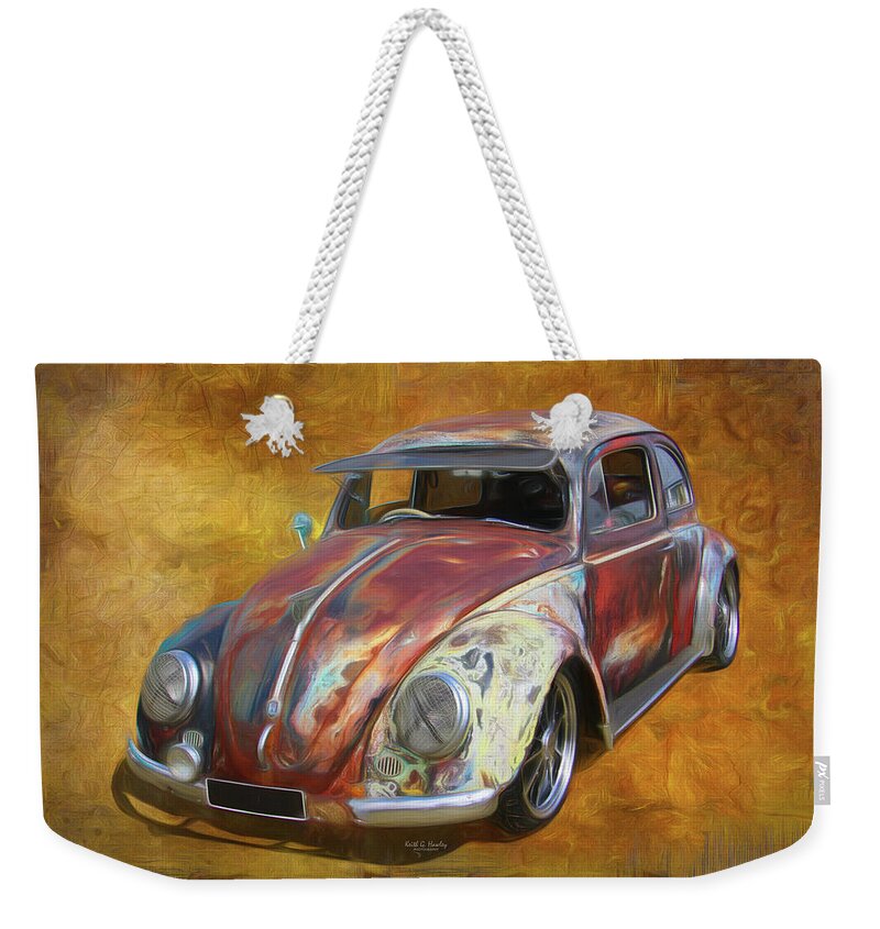 Car Weekender Tote Bag featuring the photograph Beetle Bug by Keith Hawley