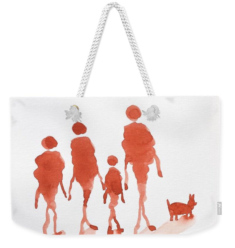  Weekender Tote Bag featuring the painting Being by Barrie Stark