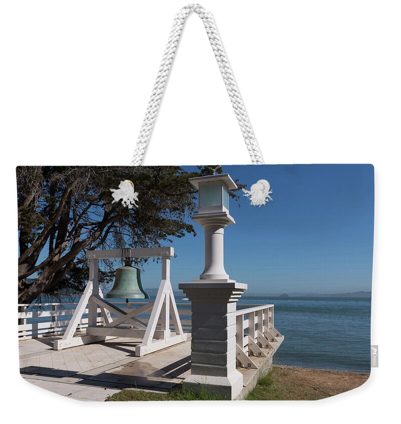 Sf Weekender Tote Bag featuring the painting Bell on Angel Island West Coast Ellis by Carol Highsmith