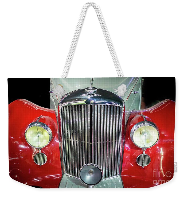 America Weekender Tote Bag featuring the photograph Bentley by Inge Johnsson