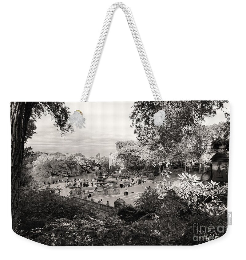 Impression Weekender Tote Bag featuring the photograph Bethesda Fountain and Terrace, Central Park by Steve Ember