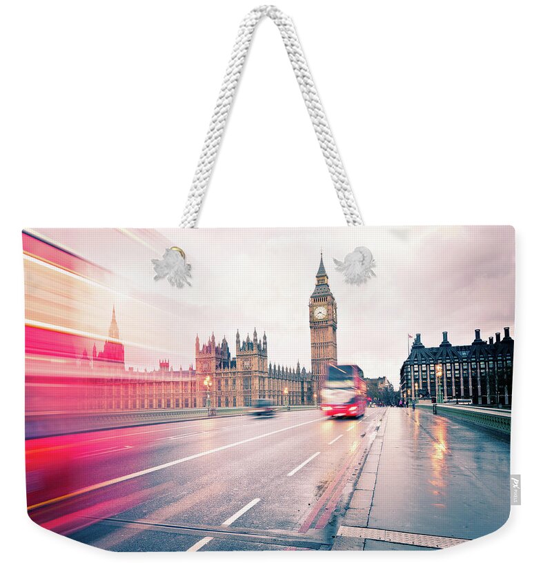Clock Tower Weekender Tote Bag featuring the photograph Big Ben by Lightkey