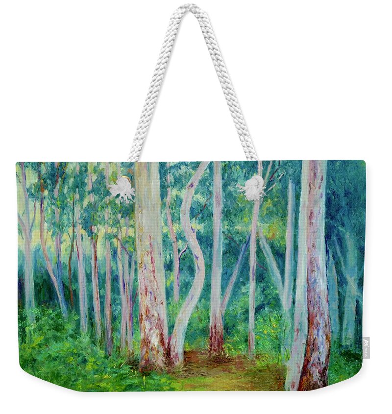 Copse Weekender Tote Bag featuring the painting Black Mountain Sunset by Dai Wynn