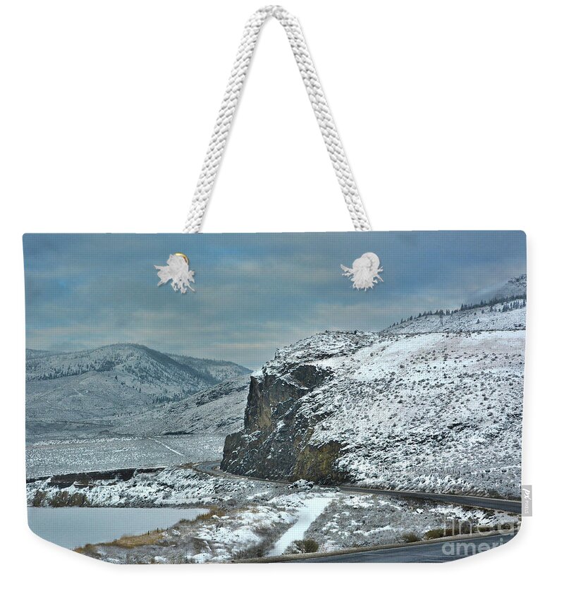 Mountain Weekender Tote Bag featuring the photograph Blind Corner by Vivian Martin