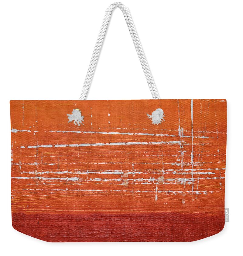 Acrylic Weekender Tote Bag featuring the painting Blood Orange by Amanda Sheil