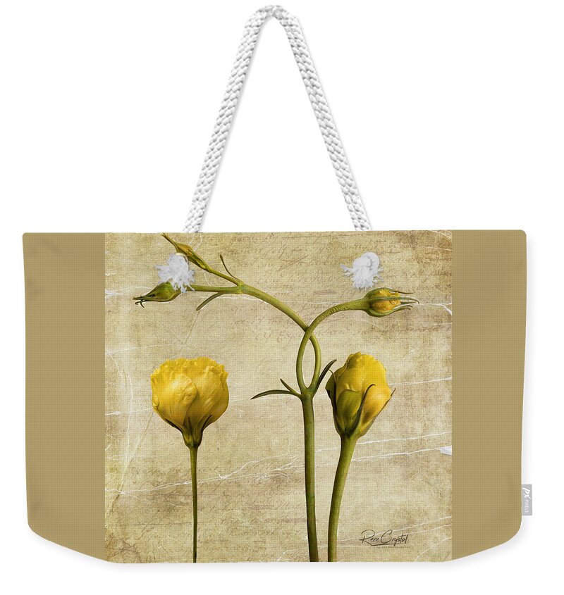 Lisianthus Weekender Tote Bag featuring the photograph Blossom Envy by Rene Crystal