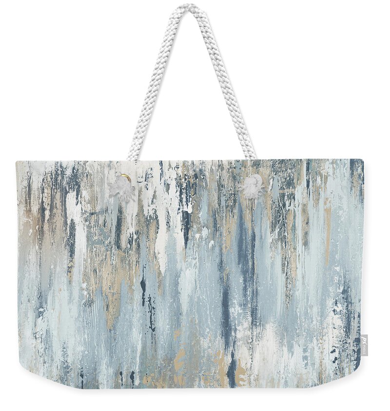 Blue Weekender Tote Bag featuring the painting Blue Illusion by Patricia Pinto