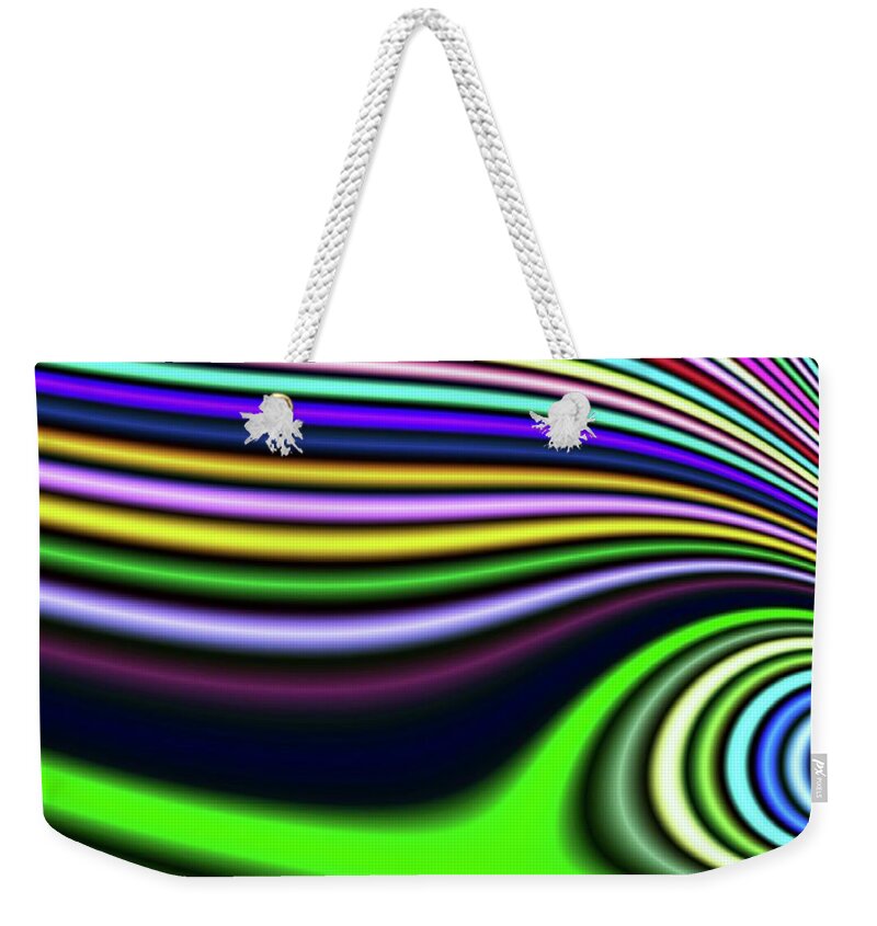 Fantasy Weekender Tote Bag featuring the digital art Blue Lazy Eye Fantasy by Don Northup