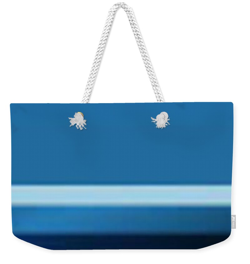 Oil Weekender Tote Bag featuring the photograph Blue Plank by Matteo TOTARO