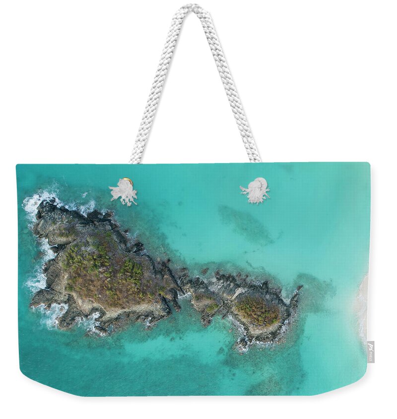 St. John Weekender Tote Bag featuring the photograph Blue by Steven Keys