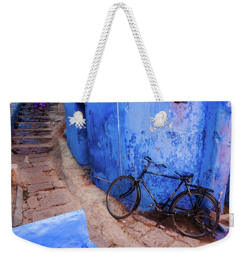 Steps Weekender Tote Bag featuring the photograph Bluealley by Lsprasath Photography