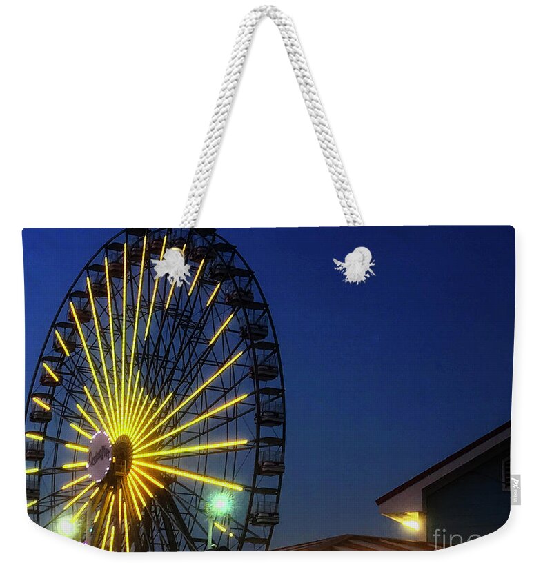 Jersey Shore Weekender Tote Bag featuring the photograph Boardwalk Broadside by Rick Locke - Out of the Corner of My Eye