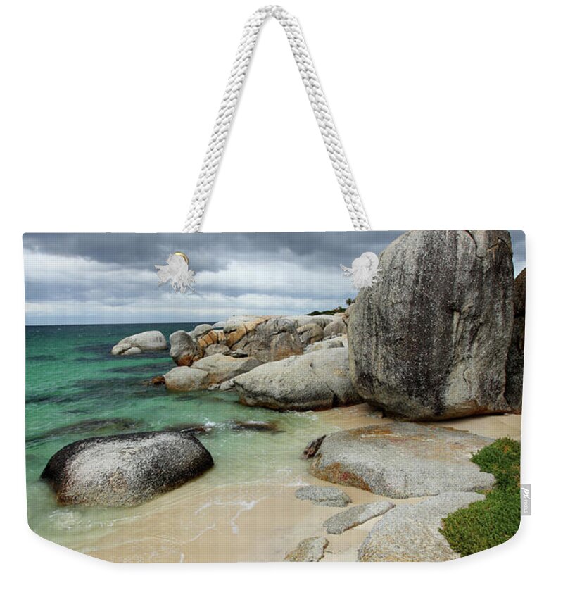Dramatic Landscape Weekender Tote Bag featuring the photograph Boulders Beach, Simons Town South Africa by Alvarez