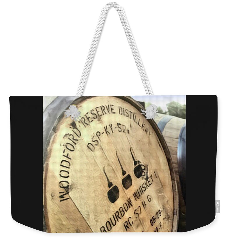 Bourbon Weekender Tote Bag featuring the digital art Bourbon Barrel by CAC Graphics