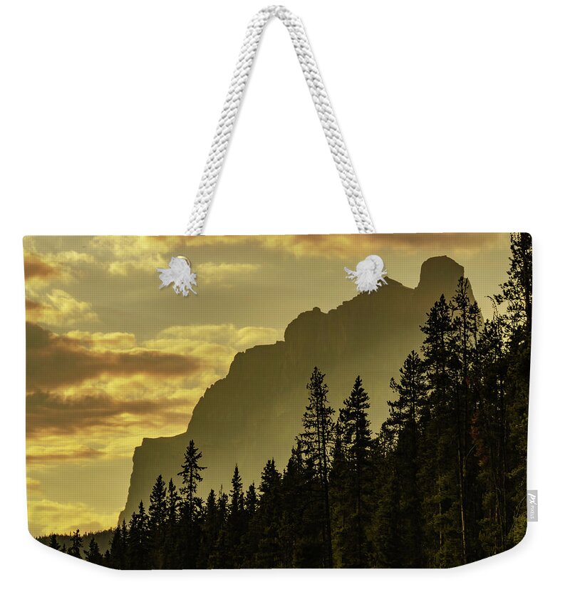 Canada Weekender Tote Bag featuring the photograph Bow Valley View by Douglas Wielfaert