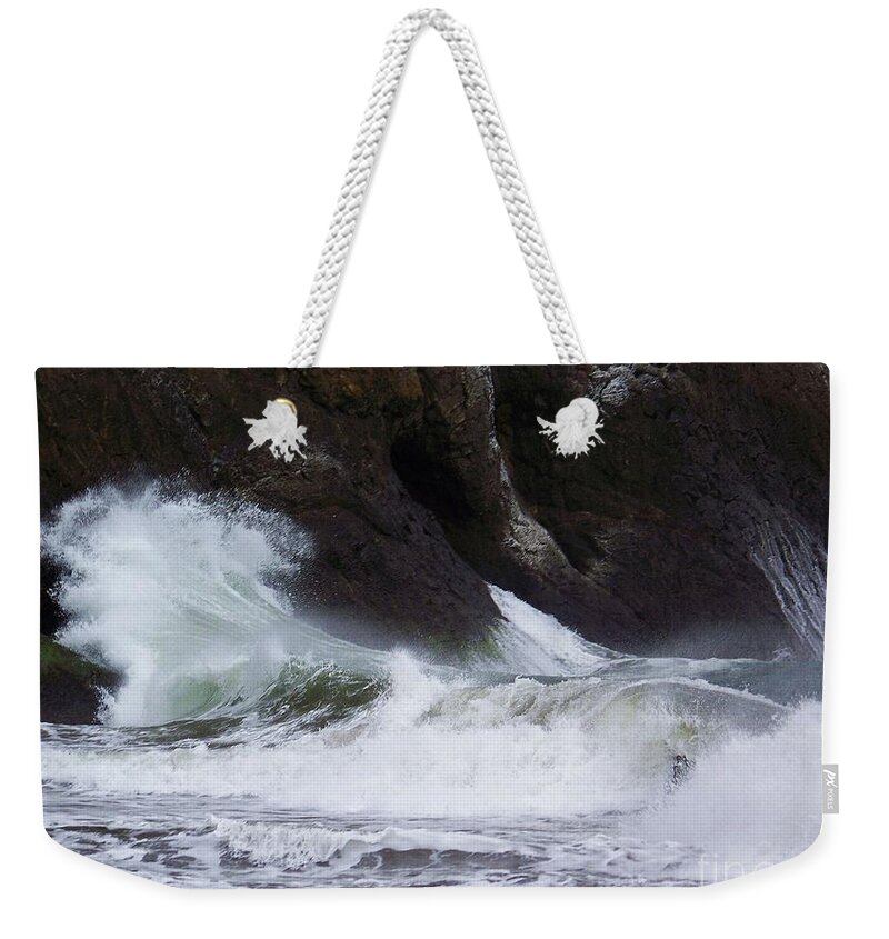 Ocean Weekender Tote Bag featuring the photograph Breakers by Julie Rauscher