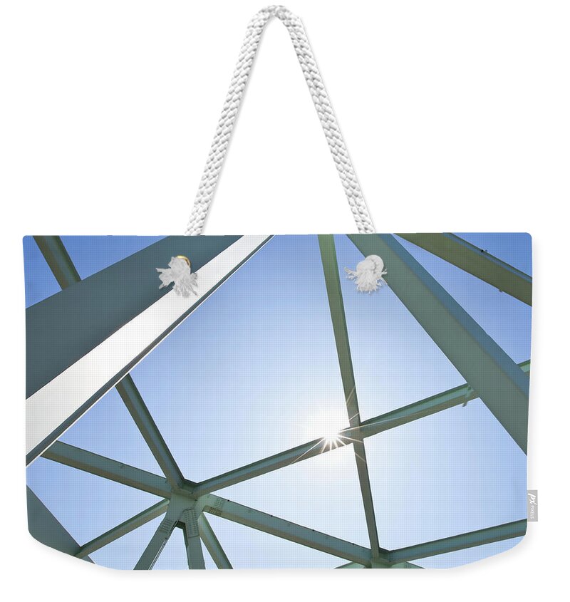 Scenics Weekender Tote Bag featuring the photograph Bridge Structure by Ooyoo