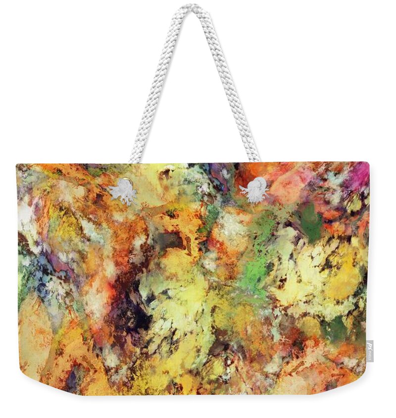 Surfaces Weekender Tote Bag featuring the digital art Brittle by Keith Mills