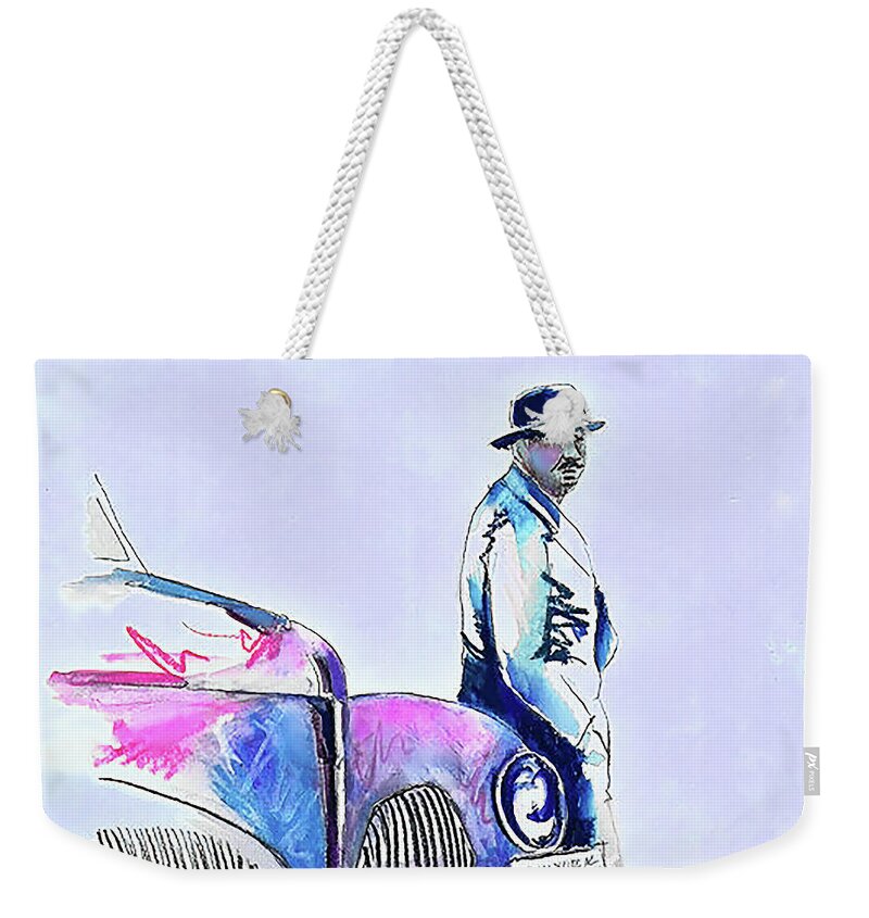 Brooklyn Weekender Tote Bag featuring the painting Brooklyn by DC Langer