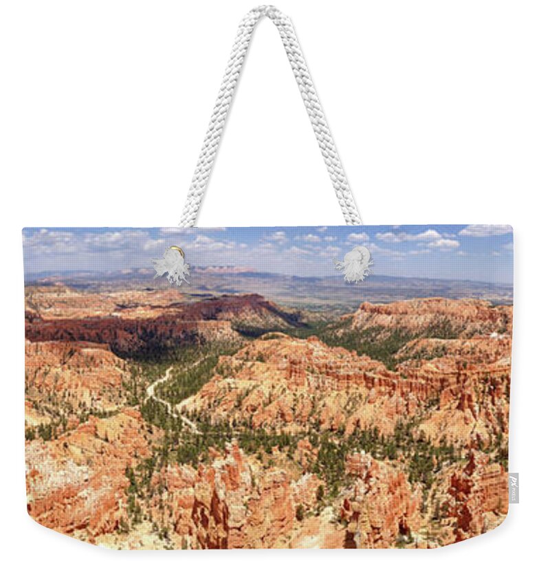 Bryce Canyon Weekender Tote Bag featuring the photograph Bryce Canyon Hoodoos by Mark Duehmig