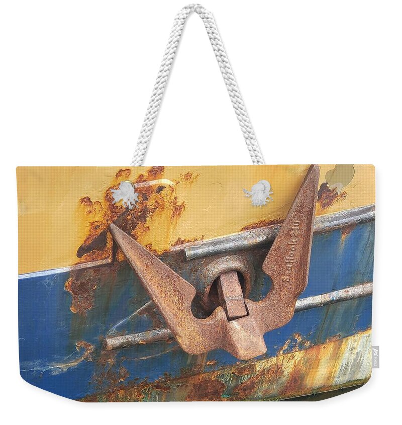 Boat Weekender Tote Bag featuring the photograph Bucket of Bolts by Suzy Piatt