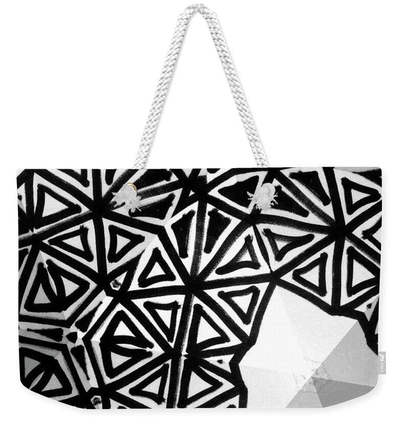 Abstract Weekender Tote Bag featuring the painting Buckminster I by Ren?e W. Stramel