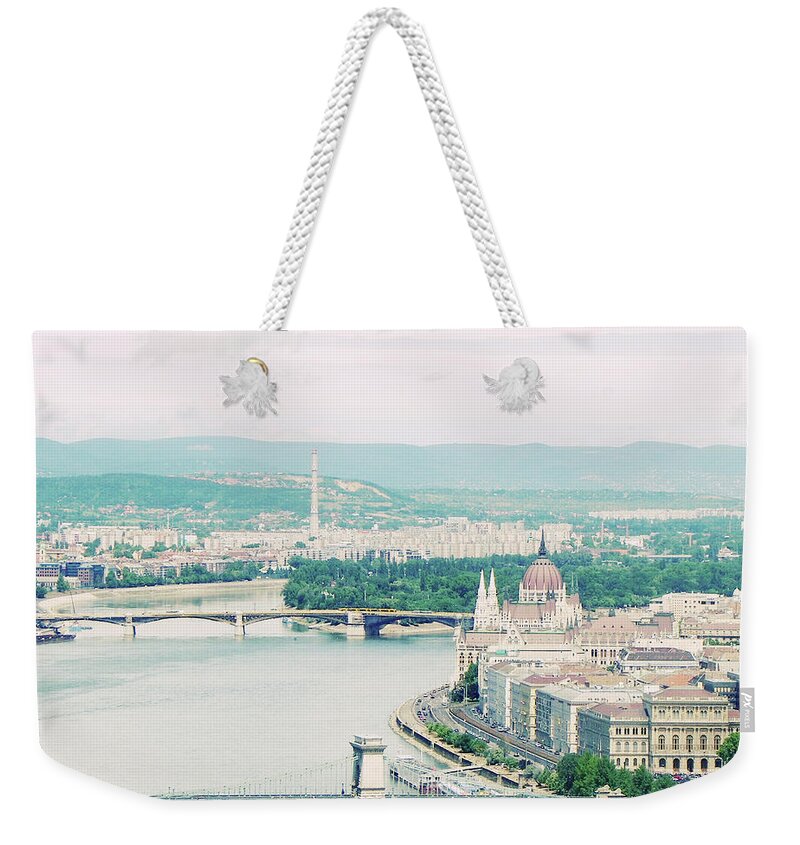 Gothic Style Weekender Tote Bag featuring the photograph Budapest In Hungarian by By Smaranda Madalina Cheregi