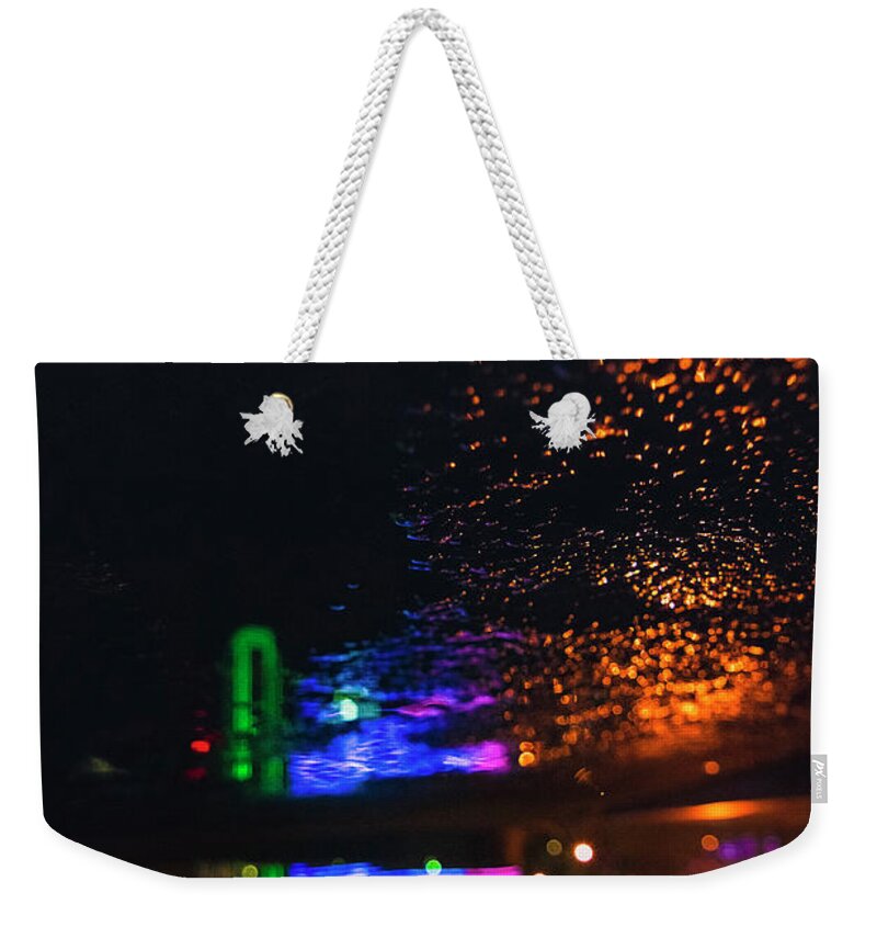 Burning Weekender Tote Bag featuring the photograph Burning Banner by Peter Hull