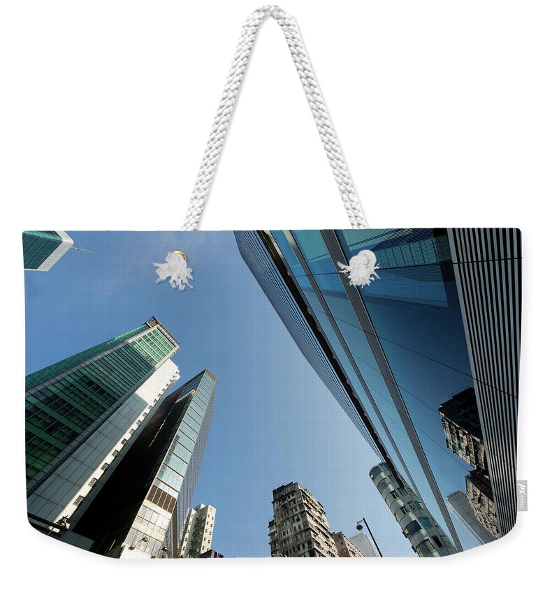 Working Weekender Tote Bag featuring the photograph Business Towers by Vii-photo