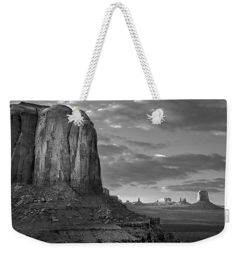 Disk1216 Weekender Tote Bag featuring the photograph Buttes, Monument Valley by Tim Fitzharris