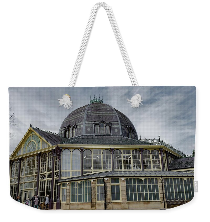 Buxton Weekender Tote Bag featuring the photograph Buxton Octagon Hall at the Pavilion Gardens by Scott Lyons