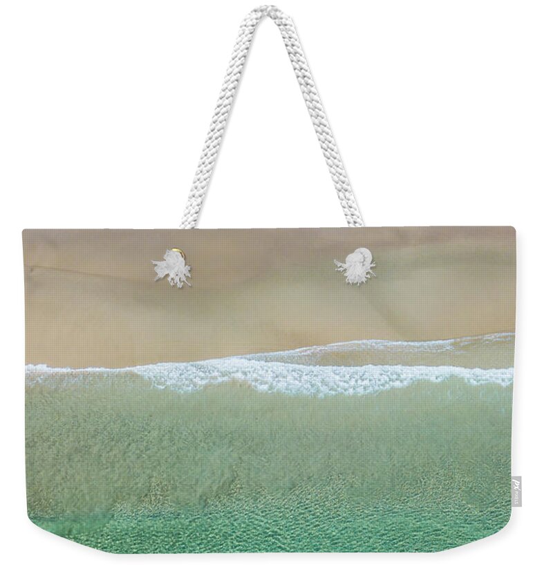 Byron Weekender Tote Bag featuring the photograph Byron Bay Swimmers by Chris Cousins