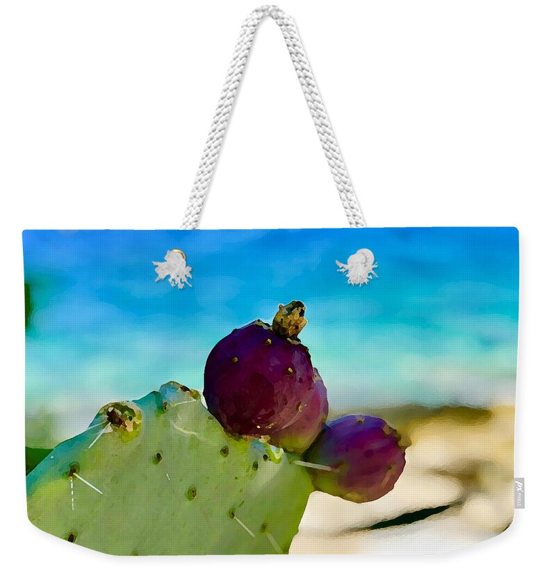 Cactus Fruit Weekender Tote Bag featuring the photograph Cactus Fruit by Tom Johnson