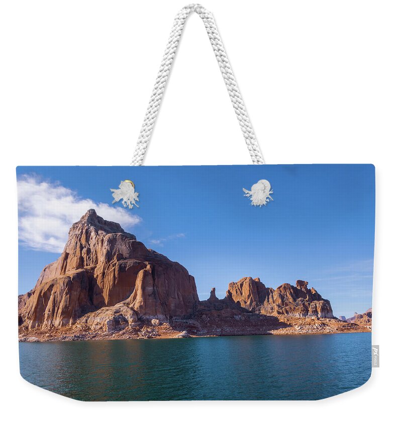 Camel Butte On Lake Powell Weekender Tote Bag featuring the photograph Camel Butte on Lake Powell by Debra Martz