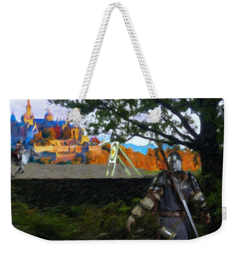 Edit This #4 Weekender Tote Bag featuring the digital art Camelot by David Zimmerman