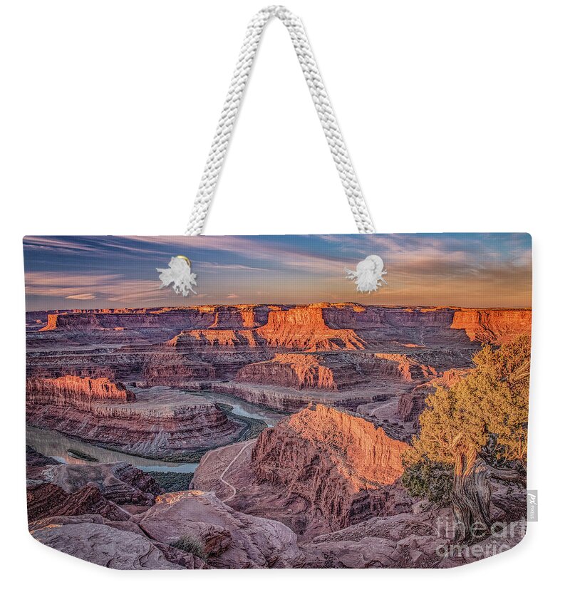 Canyon Weekender Tote Bag featuring the photograph Canyon Glow by Melissa Lipton