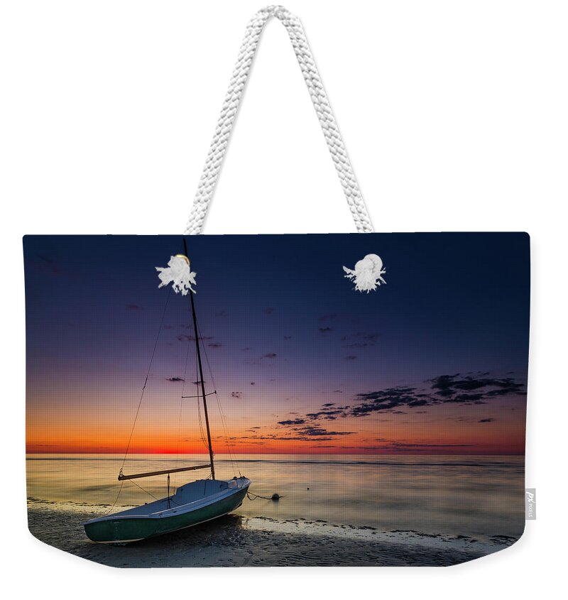 Cape Cod Weekender Tote Bag featuring the photograph Cape Cod Sunset by Fran Gallogly